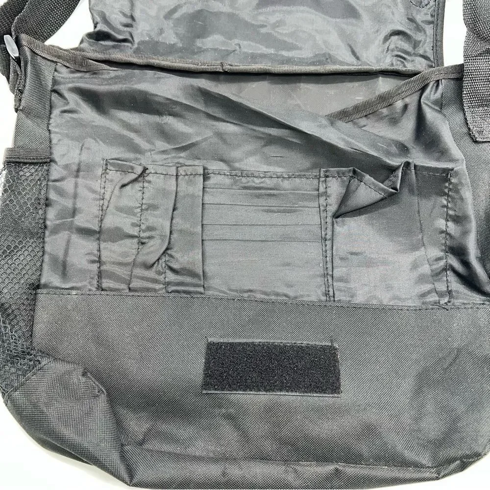 Leed's Lightweight Casual Messenger Bag w/Library Name on Front w/Adjust. Strap